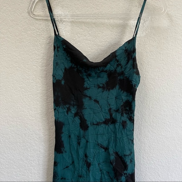 Amanda Uprichard Tie Dye Ansonia Slip Dress Black Size Medium - Picture 4 of 6